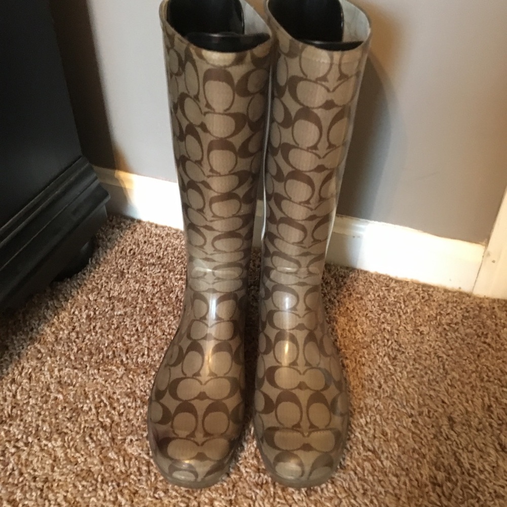 Coach rain boots